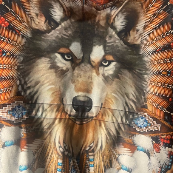 Colorful Feather Pattern Jacket - Picture 3 of 9